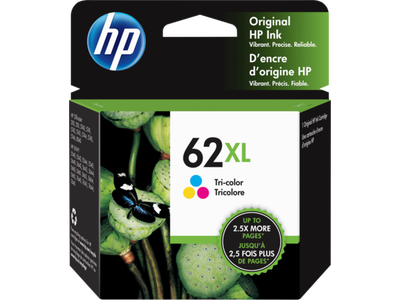HP - HP C2P07AN (62XL) Renkli Orijinal Kartuş Yüksek Kapasiteli - Officejet 8040