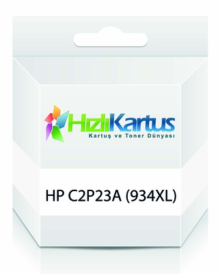 HP - HP C2P23A (934XL) Siyah Muadil Kartuş Yüksek Kapasite - OfficeJet 6830