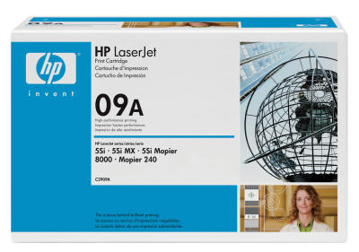 HP - HP C3909A (09A) Black Original Toner - Laserjet 8000 (B)