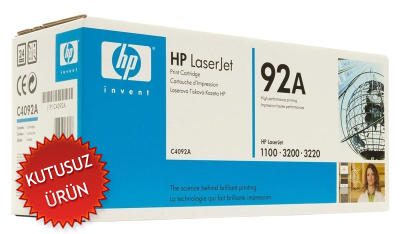 HP - HP C4092A (92A) Black Original Toner - Laserjet 1100 (Without Box)