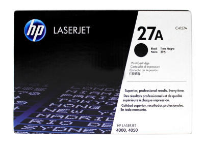 HP - HP C4127A (27A) Black Original Toner - LaserJet 4000