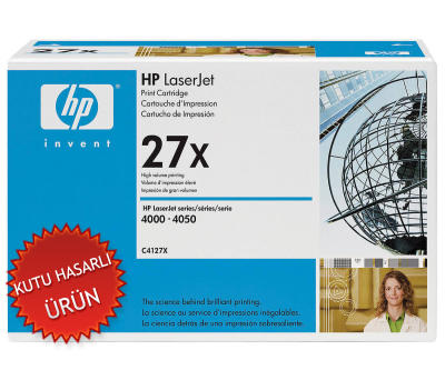 HP - HP C4127X (27X) Siyah Orjinal Toner - LaserJet 4000 (C) (T8023)