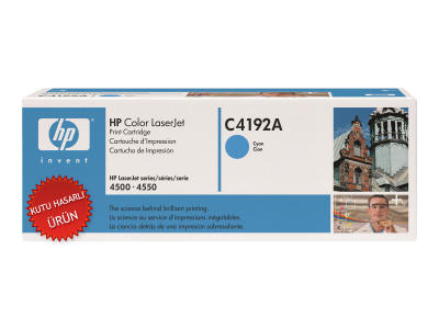 HP - HP C4192A Mavi Orjinal Toner - LaserJet 4500 / 4550 (C) (T8090)