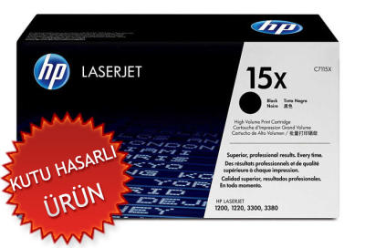 HP - HP C7115X (15X) Black Original Toner - LaserJet 1200 / 1220 (Damaged Box)