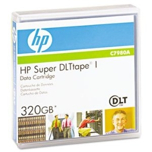 HP C7980A SDLT1 Super DLT-1 160Gb/320Gb 559m, 12.65mm Data Cartridge