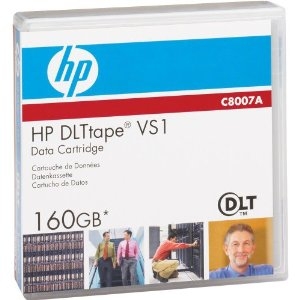HP C8007A, DLT VS1, VS160, 80Gb/160Gb, 563m, 12.65mm Data Cartridge