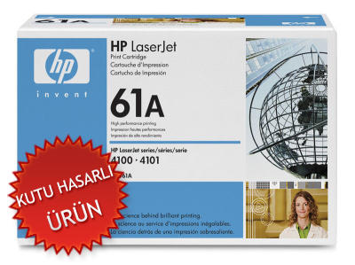 HP - HP C8061A (61A) Siyah Orjinal Toner - LaserJet 4100 (C) (T8447)