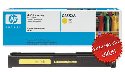 HP - HP C8552A (822A) Yellow Original Toner - Laserjet 9500 (Damaged Box)