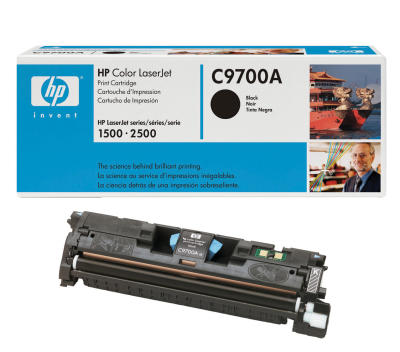 HP - HP C9700A (121A) Black Original Toner - LaserJet 1500 (B)