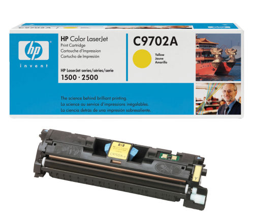HP C9702A (121A) Yellow Original Toner - LaserJet 1500 (B)