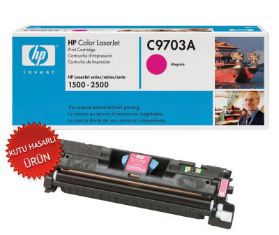 HP - HP C9703A (121A) Magenta Original Toner - LaserJet 1500 (Damaged Box)