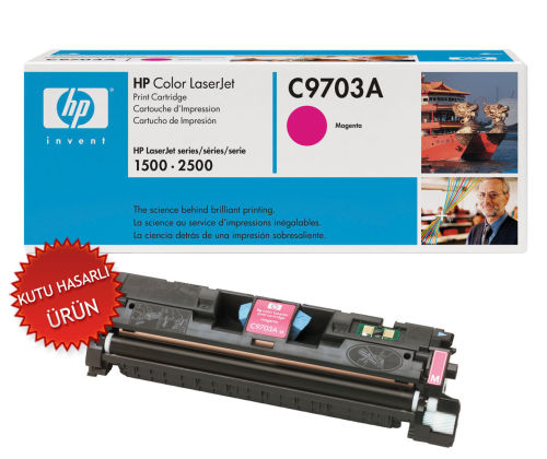 HP C9703A (121A) Magenta Original Toner - LaserJet 1500 (Damaged Box)