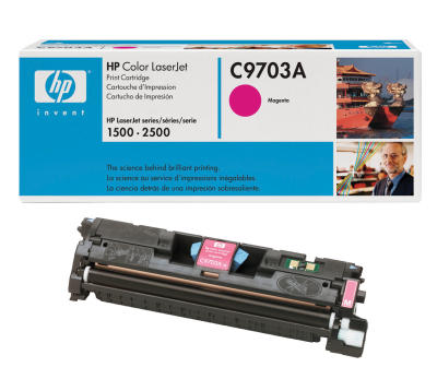 HP - HP C9703A (121A) Magenta Original Toner - LaserJet 1500 (B)