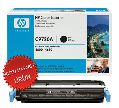 HP - HP C9720A (641A) Black Original Toner - LaserJet 4600 (Damaged Box)
