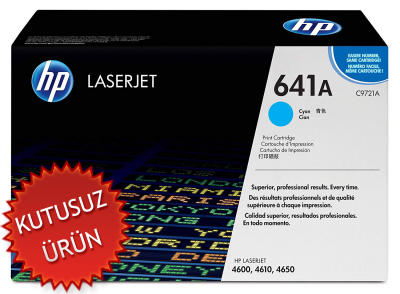 HP - HP C9721A (641A) Mavi Orjinal Toner - LaserJet 4600 (U) (T4443)