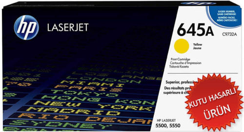 HP C9732A (645A) Sarı Orjinal Toner - Laserjet 5500 / 5550dn (C) (T9209)