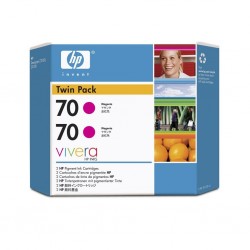HP CB344A (70) Magenta Original Cartridge Dual Pack - Designjet Z2100 - HP