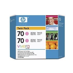 HP CB346A (70) Lıght Magenta Original Cartridge Dual Pack - Designjet Z2100 - HP