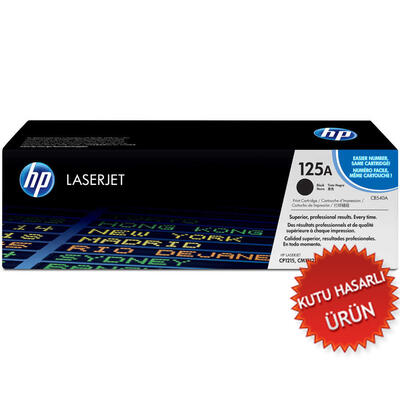 HP - HP CB540A (125A) Siyah Orjinal Toner - LaserJet CP1215 (C) (T9435)