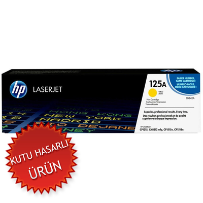 HP - HP CB542A (125A) Sarı Orjinal Toner - LaserJet CP1215 (C) (T9436)