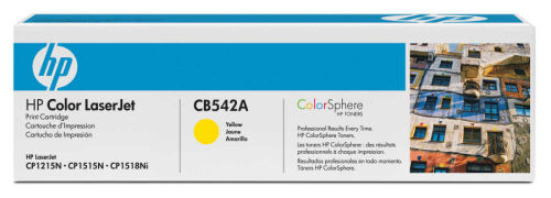 HP CB542A (125A) Sarı Orjinal Toner - LaserJet CP1215 (B) (T10072)