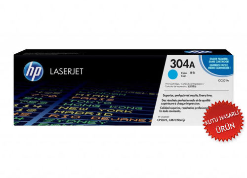 HP CC531A (304A) Mavi Orjinal Toner - LaserJet CP2025n (C) (T8002)
