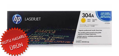 HP CC532A (304A) Yellow Original Toner - CP2025n / CP2025dn (CF372AMDEN AYRILMA) - HP