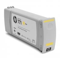 HP - HP CE040A (771) Yellow Plotter Cartridge - DesignJet Z6200 (Wıthout Box)