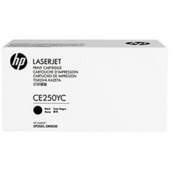 HP CE250YC Siyah Orjinal Toner Yüksek Kapasite - CP3525 / CM3530 (T4862) - HP