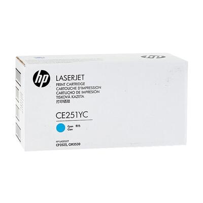 HP CE251YC (504A) Cyan Original Toner - CP3525 / CM3530 - HP