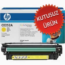 HP - HP CE252A (504A) Yellow Original Toner - CP3525 / CM3530 (Without Box)