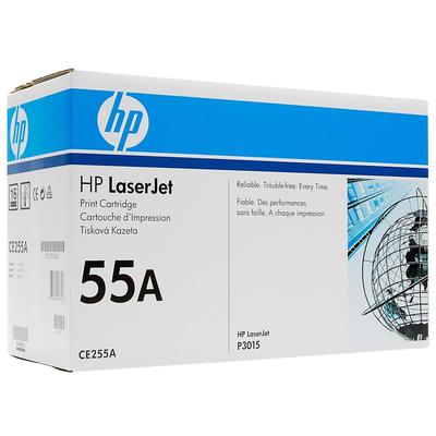 HP - HP CE255A (55A) Black Original Toner - Laserjet P3015 (B)