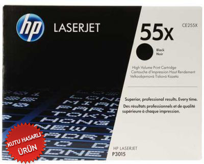 HP CE255X (55X) Siyah Orjinal Toner - Laserjet P3015 (C) (T10103)