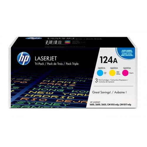 HP CE257A 3Pk Color Original Toner (Q6001A+Q6002A+Q6003A)