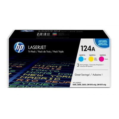 HP CE257A 3Pk Color Original Toner (Q6001A+Q6002A+Q6003A) - HP