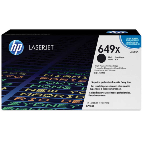 HP CE260X (649X) Siyah Orjinal Toner Yüksek Kap. - CP4525dn / CP4525n (C) - 1