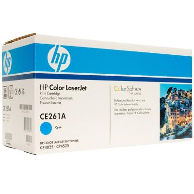 HP - HP CE261A (648A) Cyan Original Toner - CP4525dn / CP4525n (B)