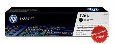 HP - HP CE310A (126A) Siyah Orjinal Toner - LaserJet CP1025 (C) (T11445)
