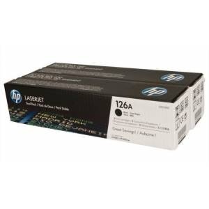 HP CE310AD (126A) Black Original Toner Dual Pack - LaserJet CP1025 - 2