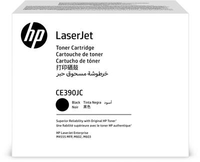 HP - HP CE390JC Black Original Toner - LaserJet M4555MFP