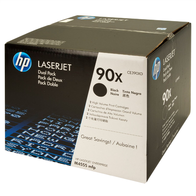 HP CE390XD (90X) Siyah Orjinal Toner İkili Paket - LaserJet M4555MFP (T6611) - HP