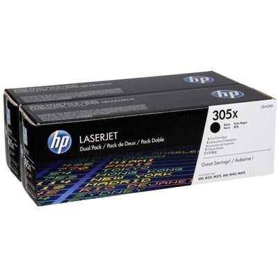 HP CE410XD (305X) Siyah Orjinal Toner 2li Paket Yüksek Kapasite - Laserjet M351a / M451dn (T4580) - HP