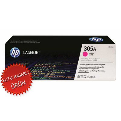 HP CE413A (305A) Magenta Original Toner - Laserjet M351a / M451dn (CF370AM'den Ayrılma) - HP