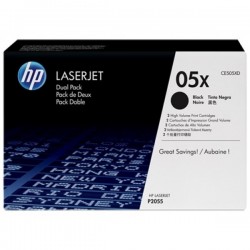 HP CE505XD (05X) Siyah 2li Paket Orjinal Toner - P2035 / P2055 (T5294) - HP