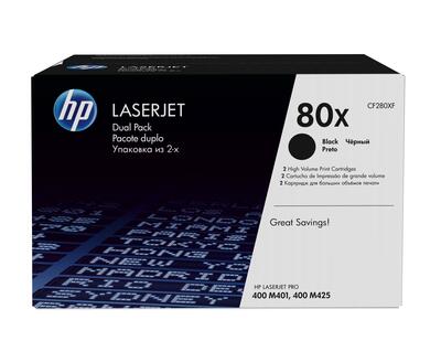 HP CF280XF (80X) İkili Paket Orjinal Toner - LaserJet M401 / M425 (T13072) - HP