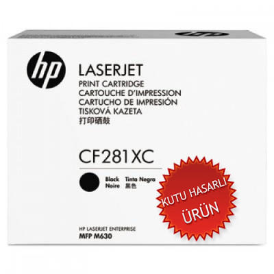 HP - HP CF281XC (81X) Black Original Toner High Capacity - M605 / M606 (Damaged Box)