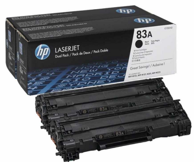 HP CF283AF (83A) Black Original Toner Dual Pack - M201dw / M225dn - HP