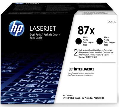 HP CF287XD (87X) 2'li Paket Siyah Orjinal Toner Yüksek Kapasite - M501 / M506 (T12921) - HP