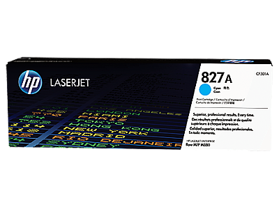 HP CF301A (827A) Cyan Original Toner - LaserJet M880z - 3