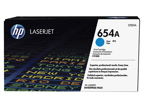 HP CF331A (654A) Cyan Original Toner - LaserJet M651 - 2